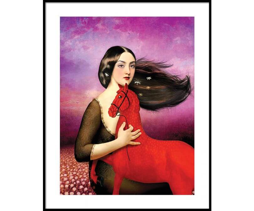 Plakat Ognista zaduma 30x40 cm