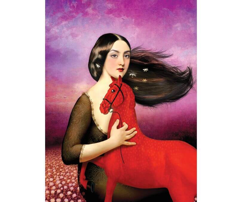 Plakat Ognista zaduma 30x40 cm